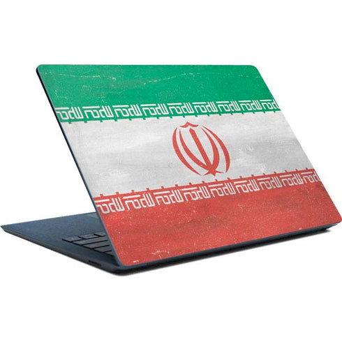Iran Flag Distressed Surface Laptop Skin